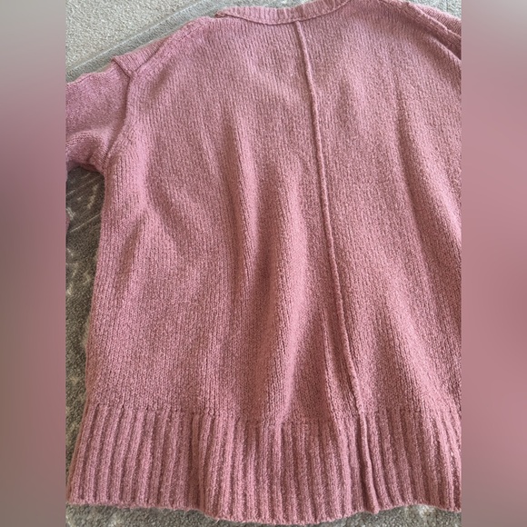 Free People Women's Over-sized Sweater, Size Large, Color Pink - Picture 8 of 8